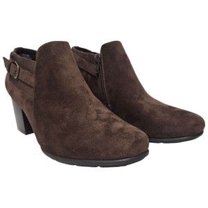 WHITE MOUNTAIN Shoes Women's Noah Boot Brown Suade Size 8M